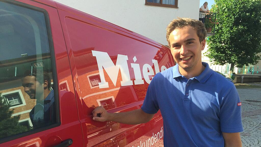 Thomas Herbst (21) ist seit sechs Jahren bei Miele.