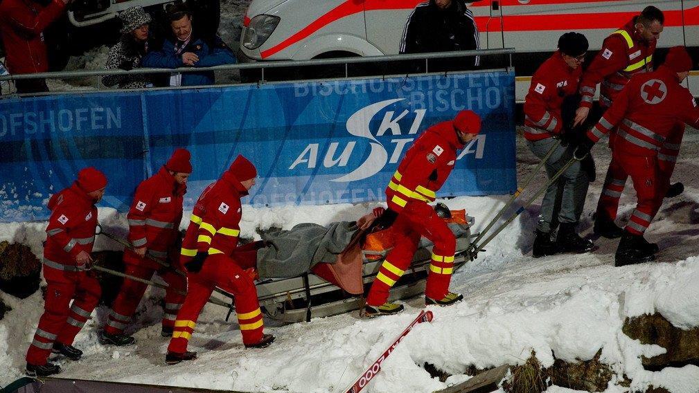 Nick Fairall stürzt in Bischofshofen