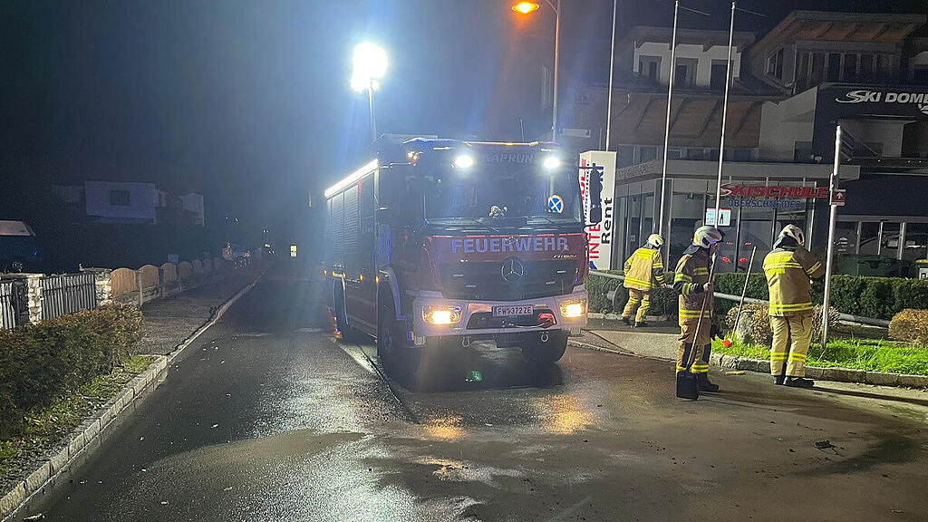 Crash Straßenlaterne Kaprun