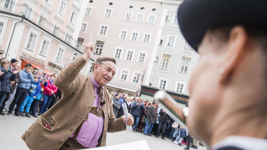 Richard Lugner auf Wahlkampftour in Salzburg I