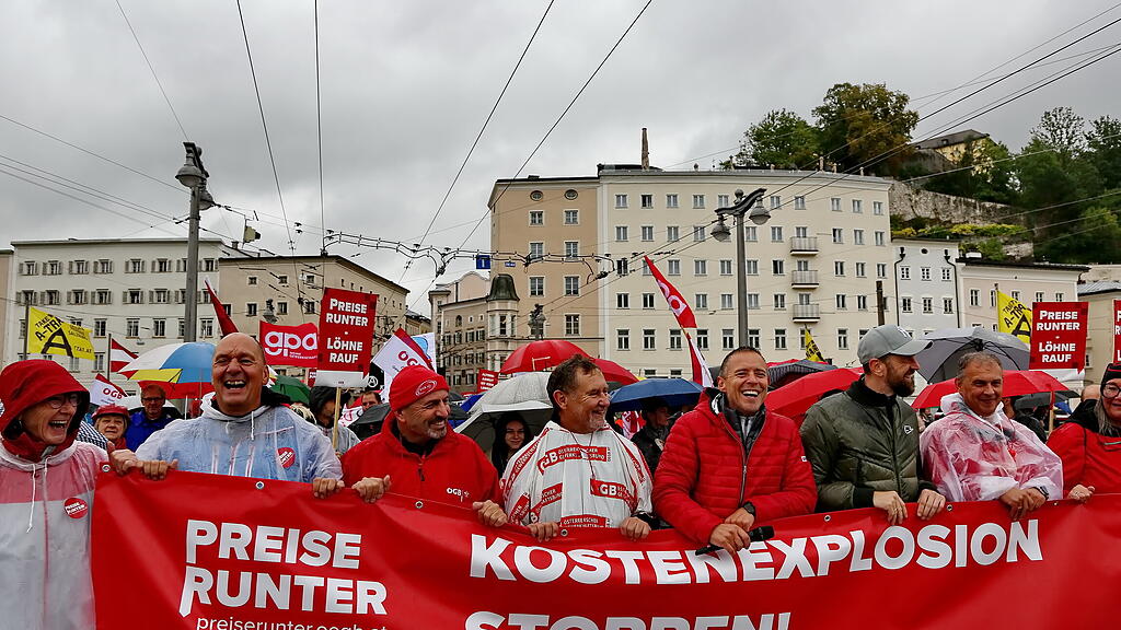 ÖGB-Anti-Teuerungs-Demo Salzburg