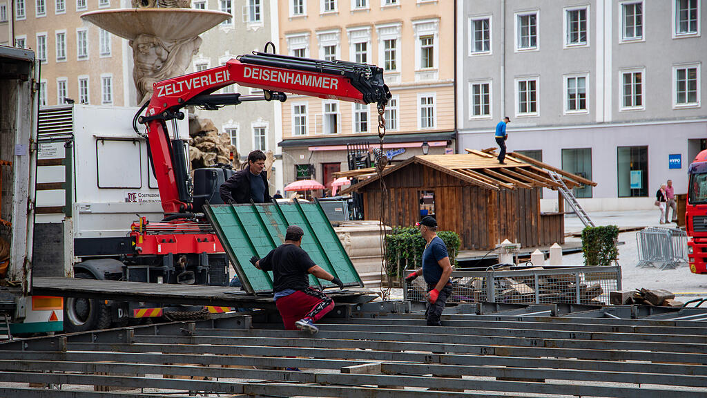 Aufbau Rupertikirtag 2021