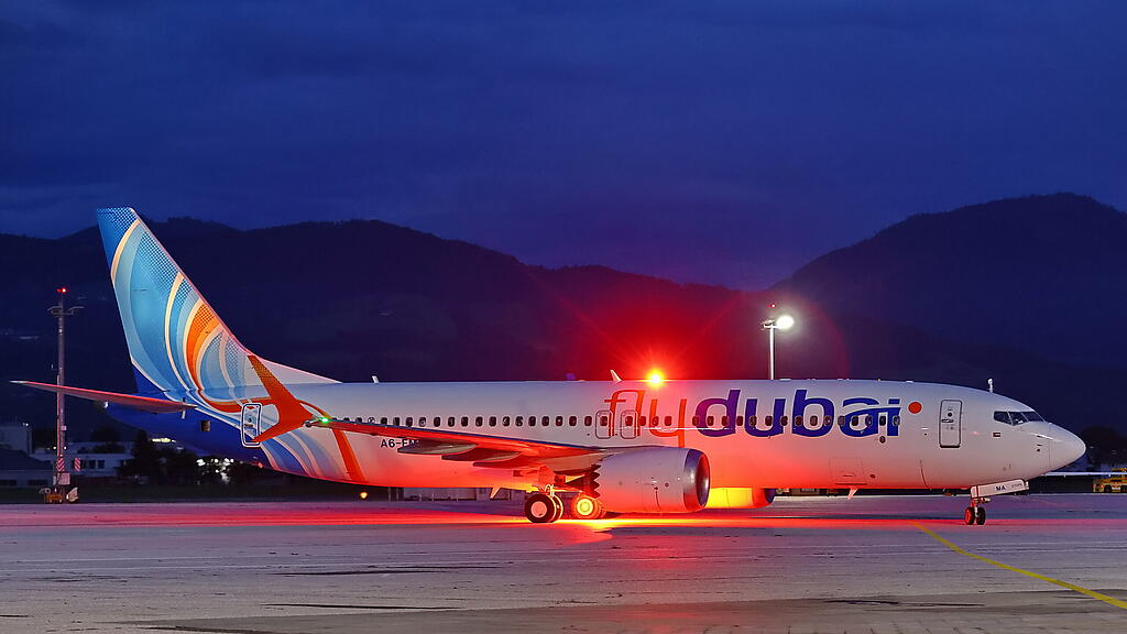 Landung Flydubai in Salzburg