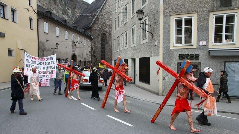 Tierrechtsdemo in Salzburg