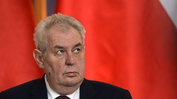 Der Protest richtete sich gegen Milos Zeman