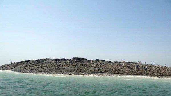 Die neue Insel ist 90 Meter breit