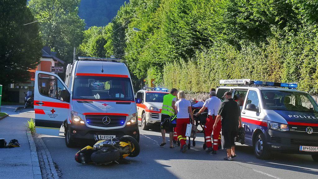 Motorrad contra Pkw in der Aigner Straße