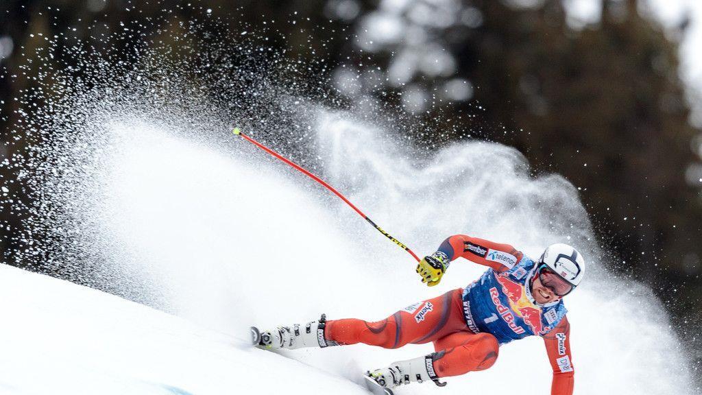 Abfahrtstraining in Kitzbühel