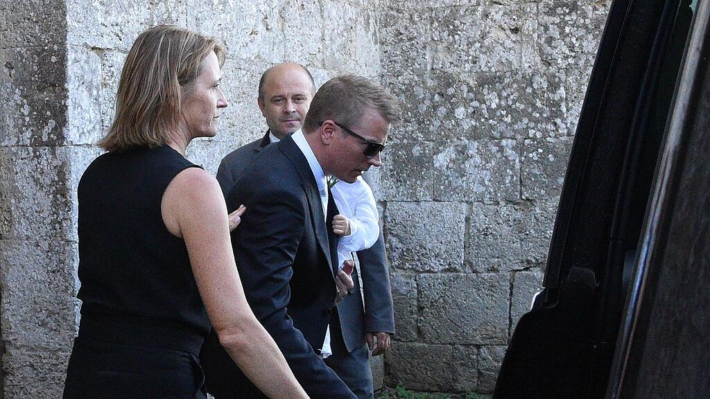 Räikkönen kurz vor seiner Hochzeit am Sonntag.
