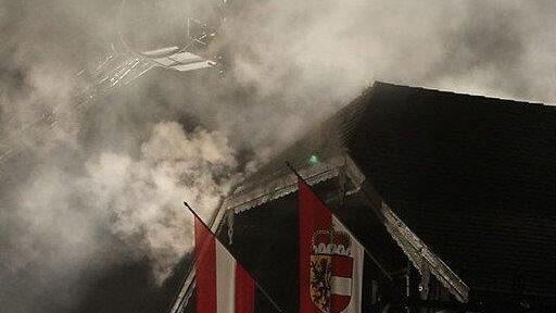 Dachstuhlbrand in Großgmain
