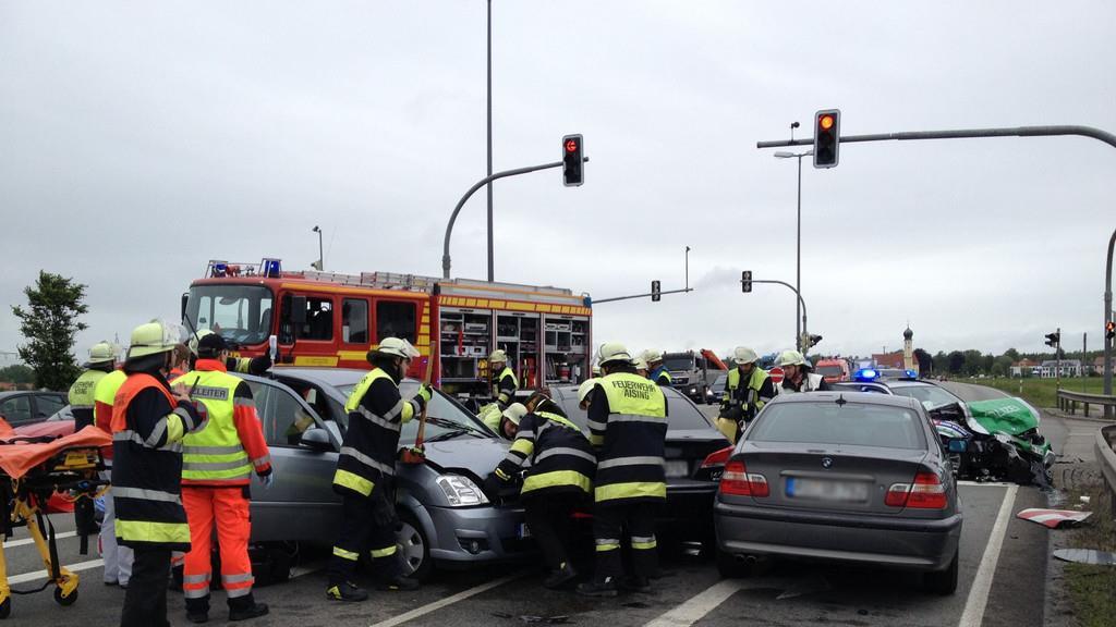 Unfall mit Polizeiauto