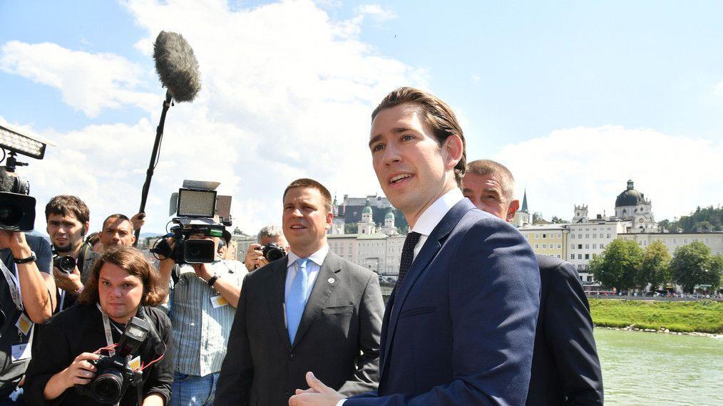 Kurz trifft Ratas und Babis in Salzburg