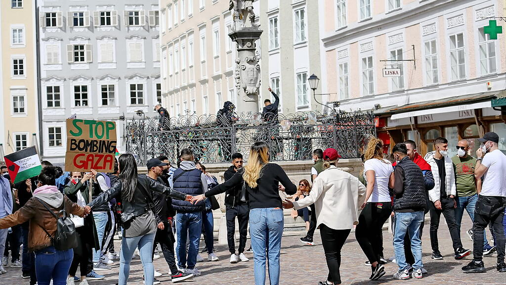 Palästina-Demo in Salzburg