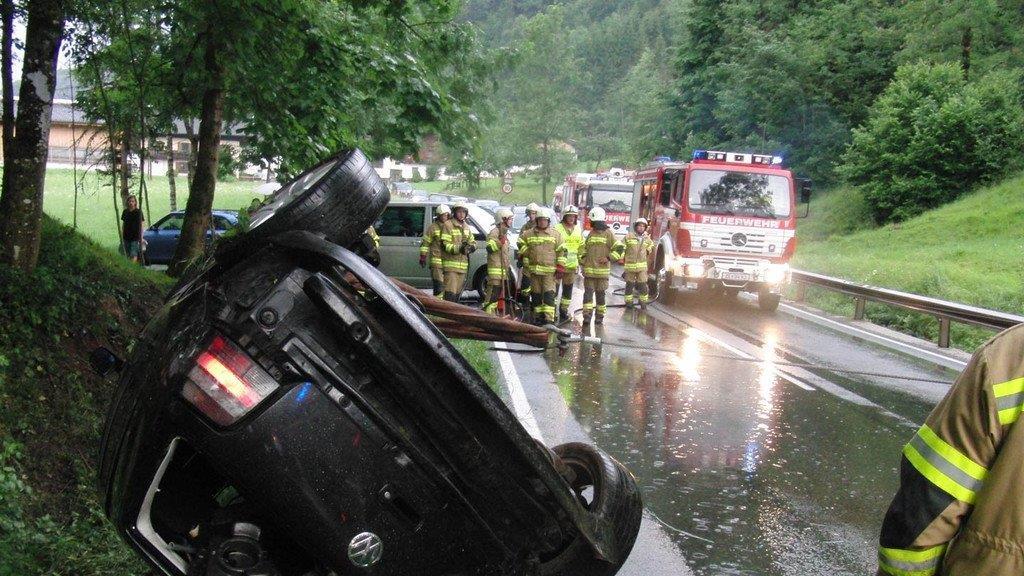 Pkw-Überschlag bei Lofer