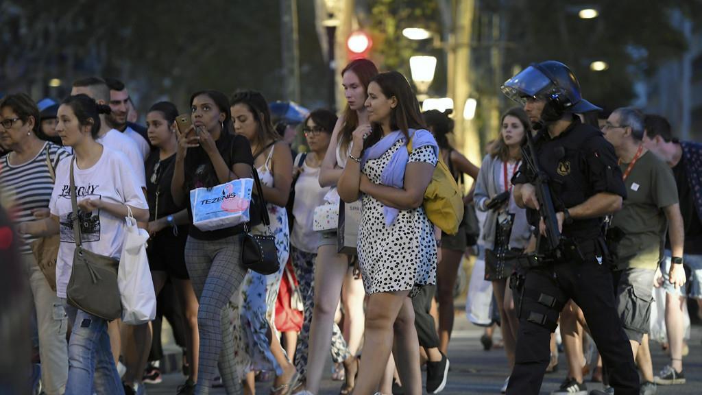 Terror in Barcelona: Bilder vom Abend