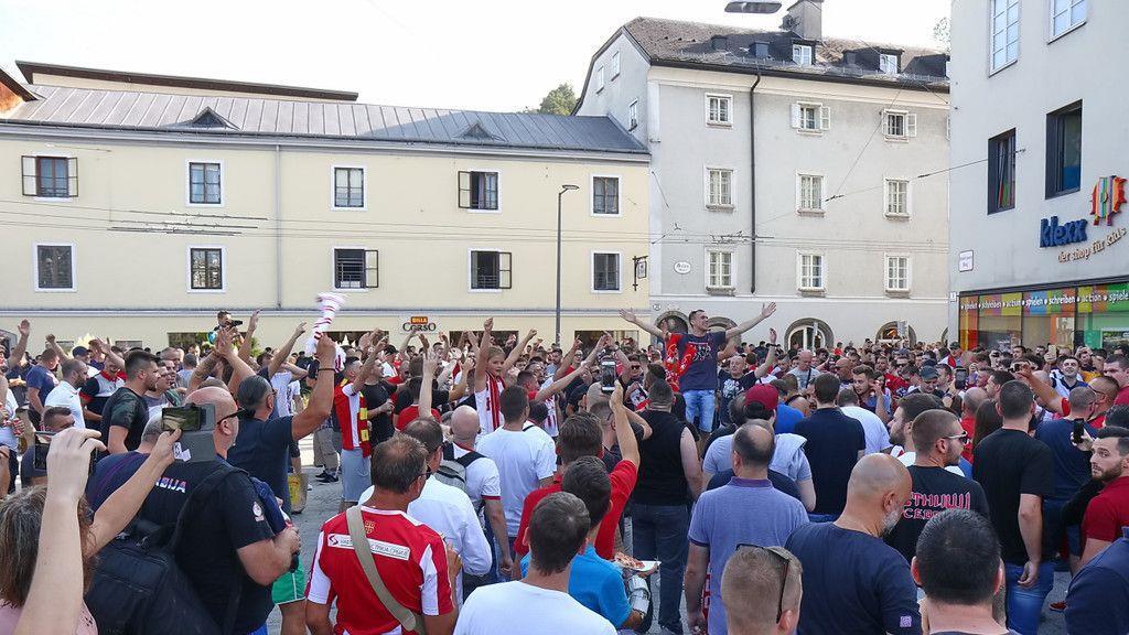 Red Bull Salzburg - Roter Stern Belgrad: Fans in der Altstadt II