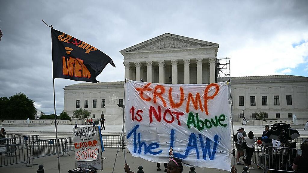 Protest vor dem Supreme Court