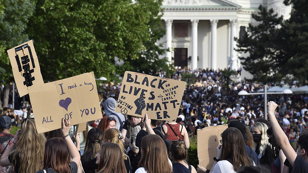 Kundgebung "#BLACKLIVESMATTER"