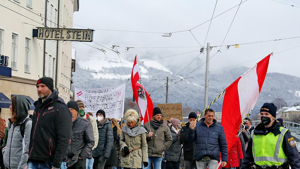 Corona-Demo in Salzburg