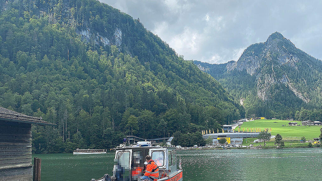 Rettungsaktion Königssee-Ufer