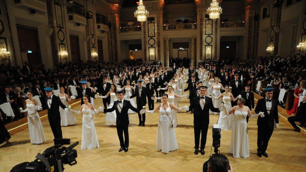 Beim Akademikerball 2014 in der Wiener Hofburg