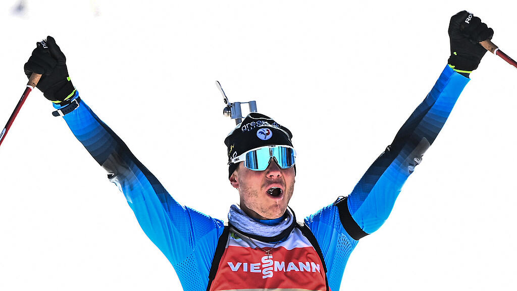 Emilien Jacquelin bei der Biathlon WM 2021