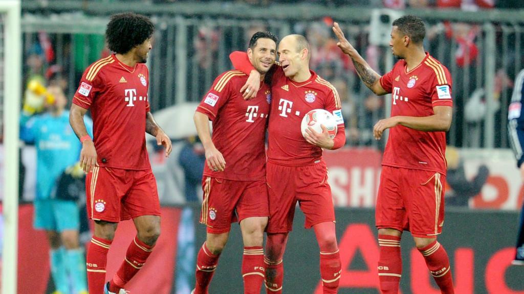FC Bayern schossen HSV mit 9:2 aus der Allianz-Arena