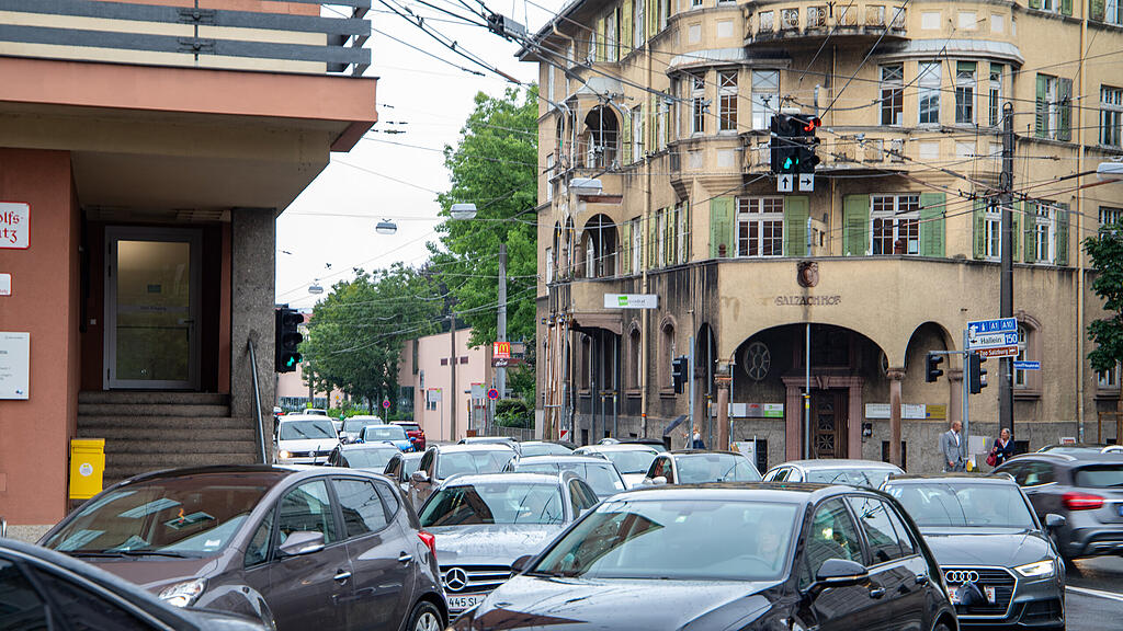 Stau-Chaos Stadt Salzburg