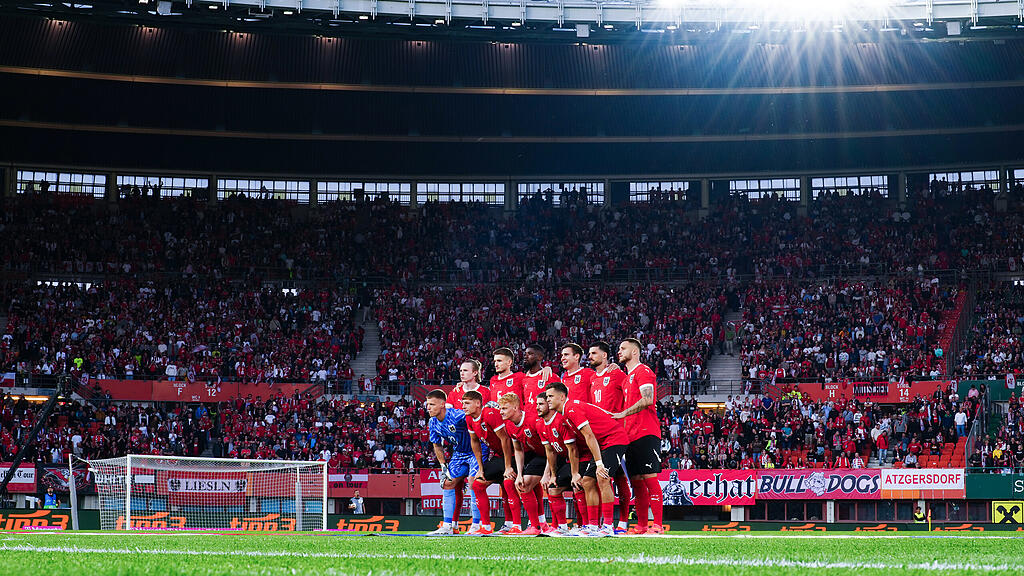 ÖFB Team im Happel-Stadion