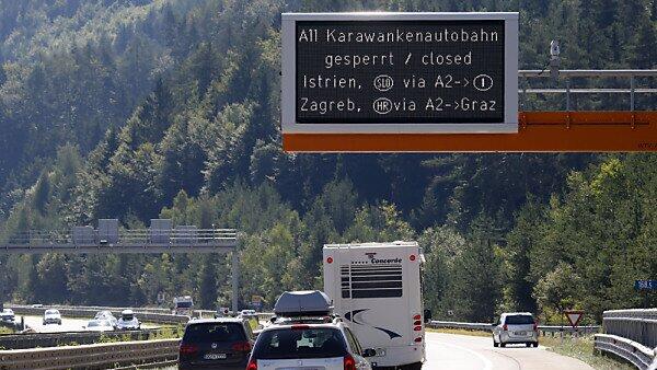 Der Karawankentunnel wurde für mehrere Stunden gesperrt