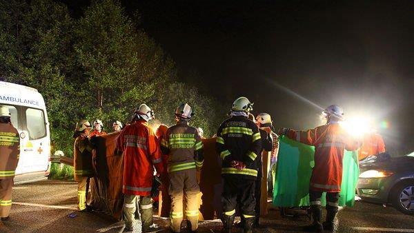 Bilder der Unfallstelle in Nußdorf