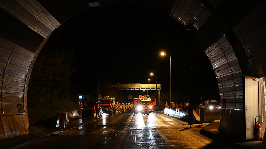 Einsatzübung Helbersbergtunnel