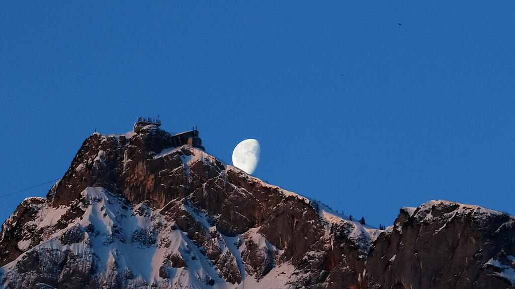Monduntergang beim Untersberg