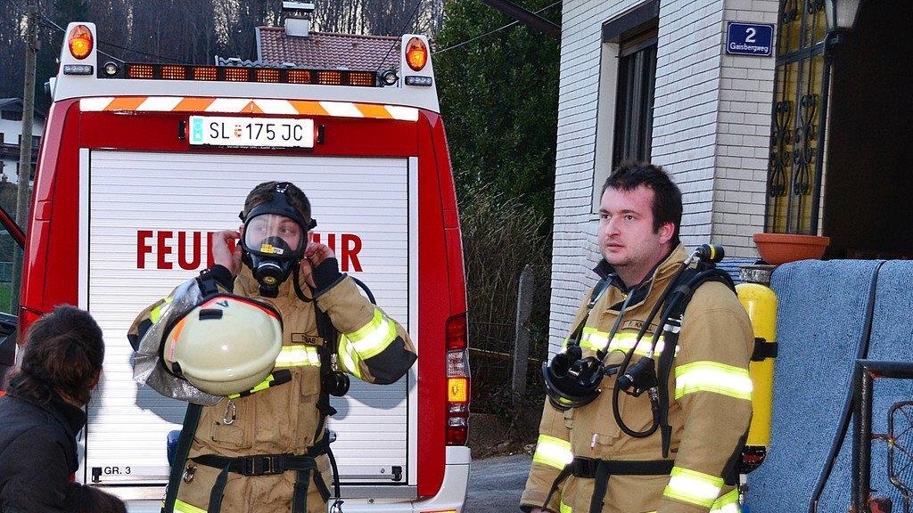 Feuerwehr in Grödig in Rekordzeit am Einsatzort