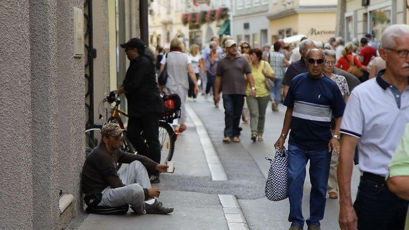 Bettler in Salzburg