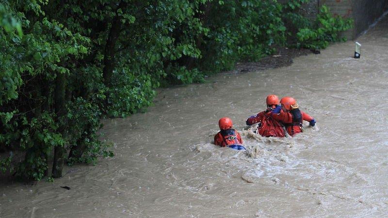 Hochwasser in Freilassing