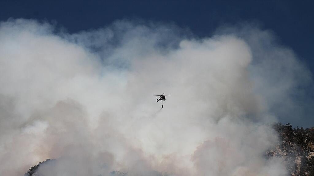 Waldbrand im Rax-Gebiet