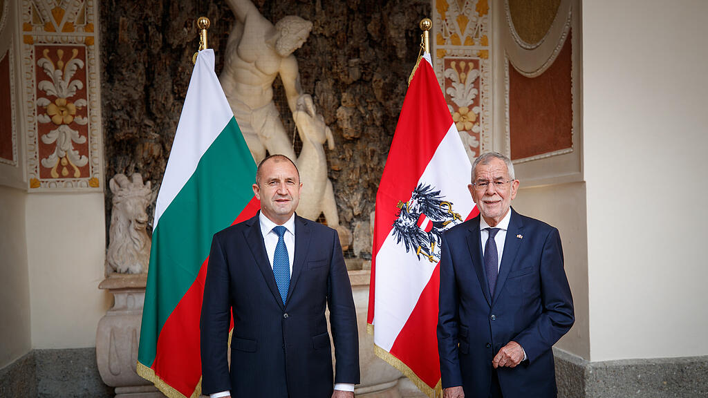 Salzburg Besuch Van der Bellen und Präsident Radew aus Bulgarien