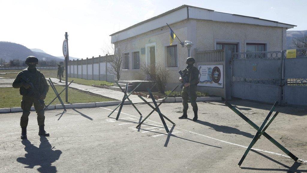 Stationierte Soldaten auf der Krim