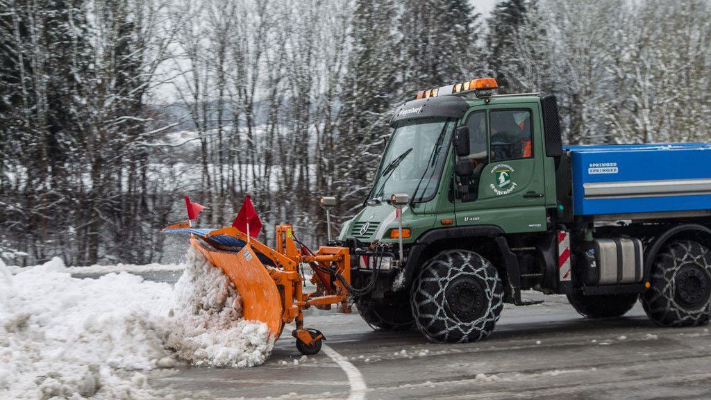 Winterdienst in Eugendorf im Einsatz