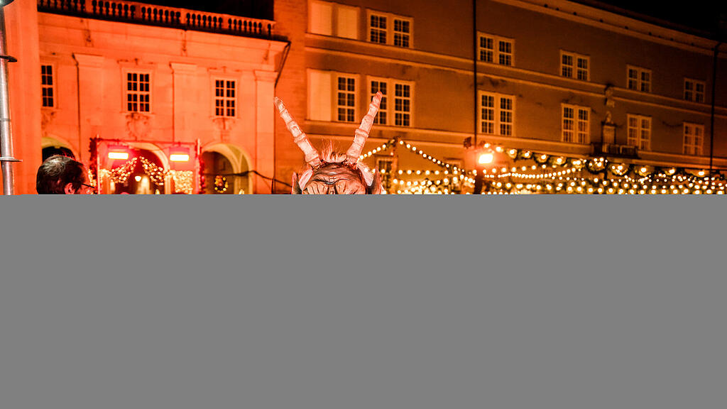 Der Krampuslauf am Christkindlmarkt