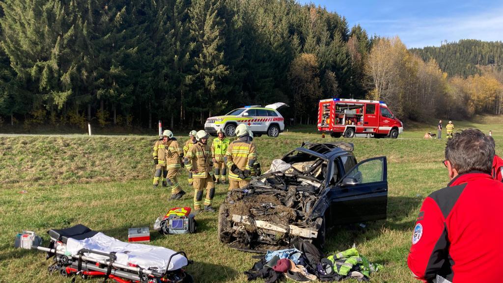 Fahrzeugüberschlag B96 StMargarethen
