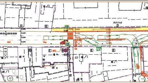 So könnte die Griesgasse aussehen