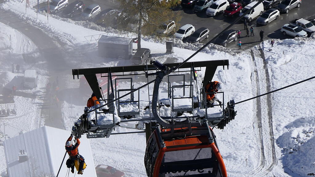 Gondelbahn-Evakuierung: Gasteiner Bergbahnen üben Ernstfall