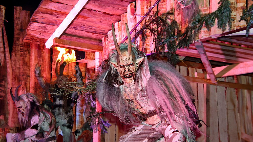St. Leonhard Krampus-Show beim Untersberg