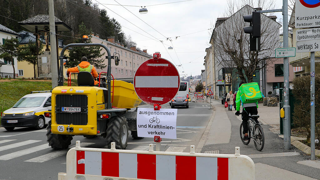 Baustelle Schallmooser Hauptstraße