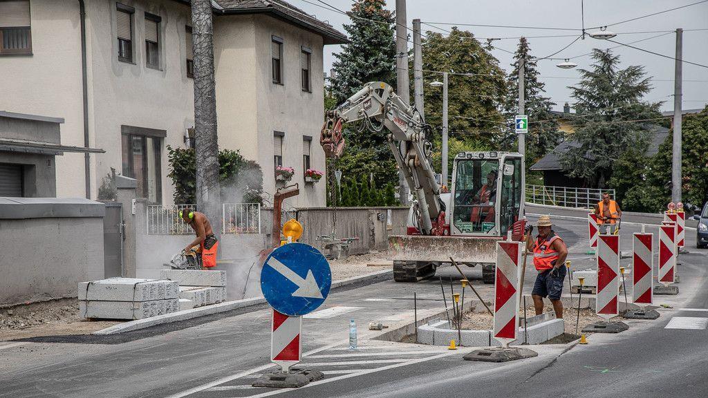 Neuer Kreisverkehr in der Kleßheimer Allee