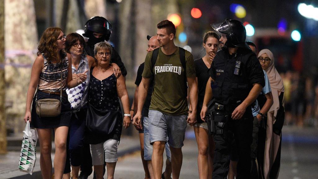 Terror in Barcelona: Bilder vom Abend
