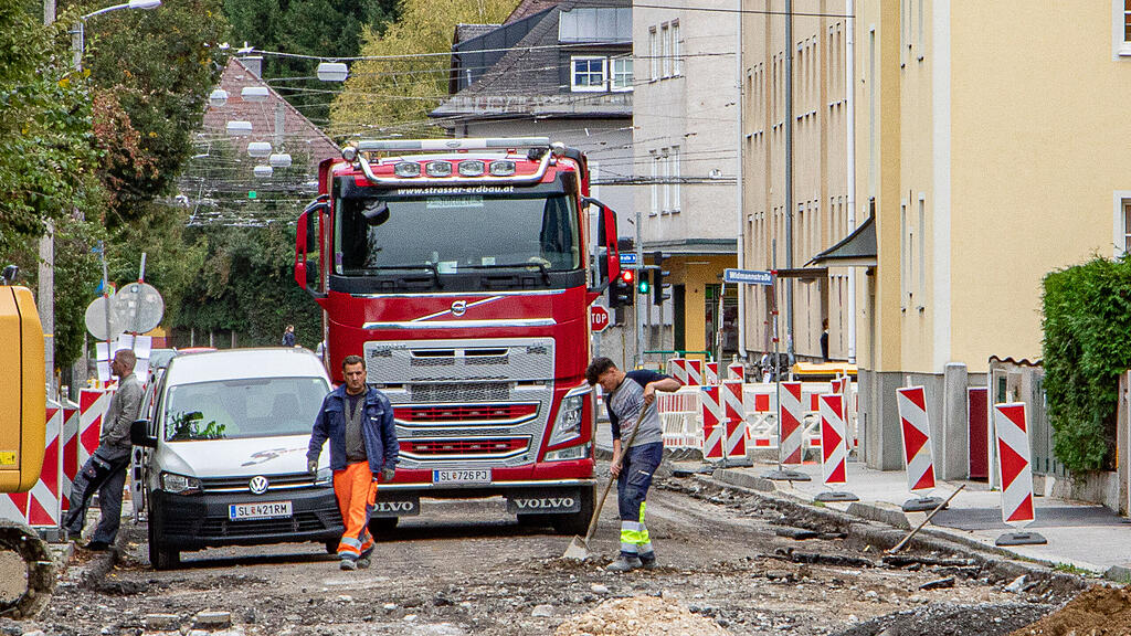 Baustelle Willibald-Hauthaler-Straße