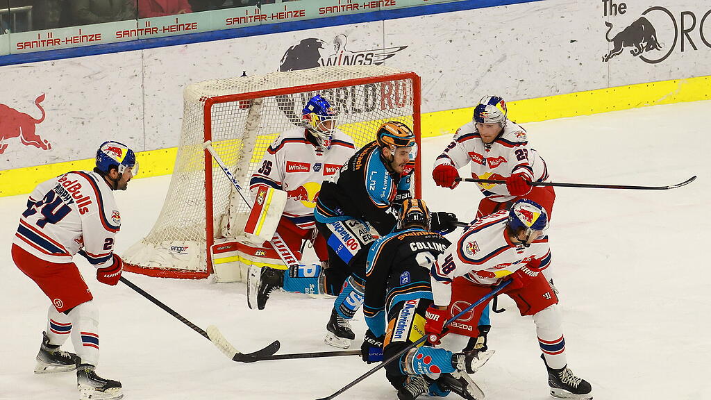 Eishockey: Red Bull Salzburg vs. Black Wings Linz
